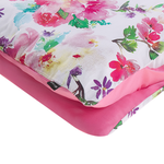 Bettwäsche-Set LARYNHILL Baumwollsatin 135 x 200 cm Rosa