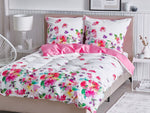 Bettwäsche-Set LARYNHILL Baumwollsatin 155 x 220 cm Rosa