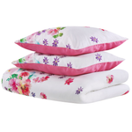 Bettwäsche-Set LARYNHILL Baumwollsatin 155 x 220 cm Rosa