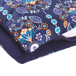 Bettwäsche-Set MADRONA Baumwollsatin 135 x 200 cm Dunkelblau