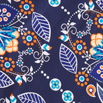 Bettwäsche-Set MADRONA Baumwollsatin 135 x 200 cm Dunkelblau