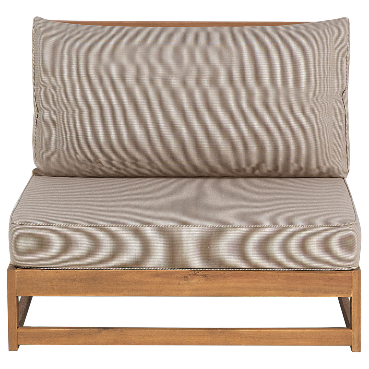 Lounge Set Rechtsseitig Akazienholz Heller Holzfarbton TIMOR