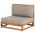 Lounge Set Rechtsseitig Akazienholz Heller Holzfarbton TIMOR
