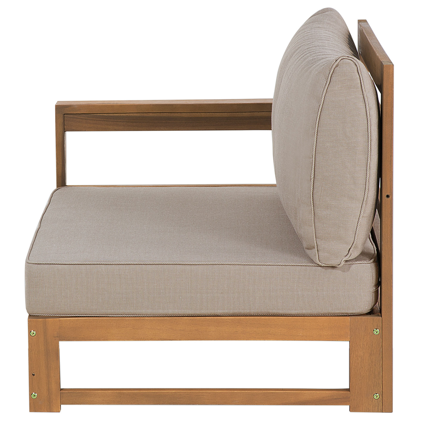 Lounge Set Rechtsseitig Akazienholz Heller Holzfarbton TIMOR