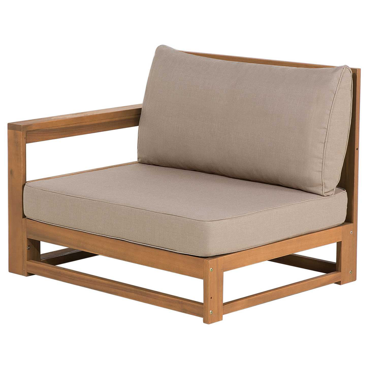 Lounge Set Rechtsseitig Akazienholz Heller Holzfarbton TIMOR