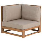 Lounge Set Rechtsseitig Akazienholz Heller Holzfarbton TIMOR