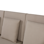 Lounge Set mit Tisch 7-Sitzer PATAJA zertifiziertes Akazienholz Hellbraun