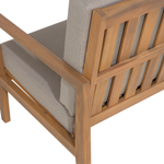 Lounge Set mit Tisch 7-Sitzer PATAJA zertifiziertes Akazienholz Hellbraun