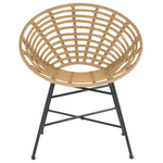 Gartenstuhl 2er Set ACERRA Polyrattan Hellbraun