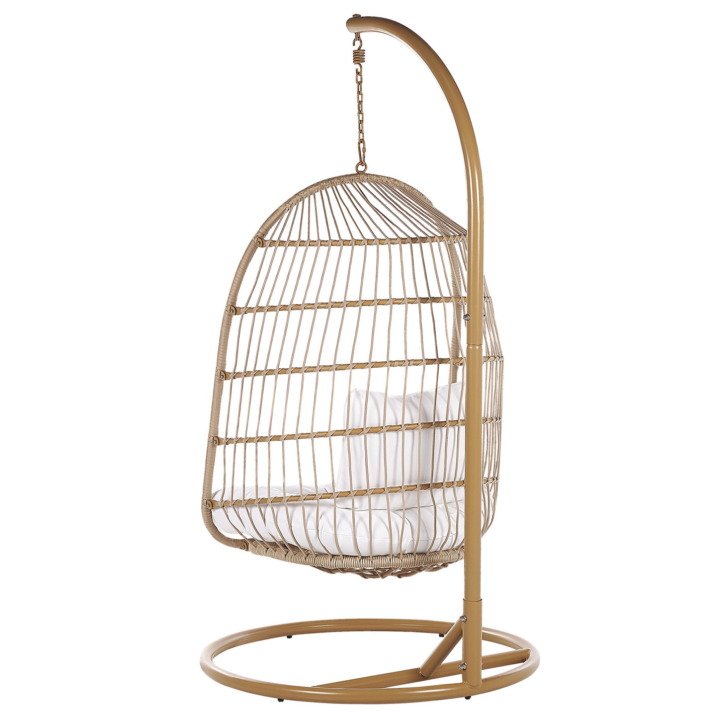 Hängesessel mit Gestell ALLERA Polyrattan Beige