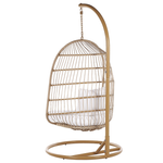 Hängesessel mit Gestell ALLERA Polyrattan Beige