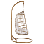 Hängesessel mit Gestell ALLERA Polyrattan Beige