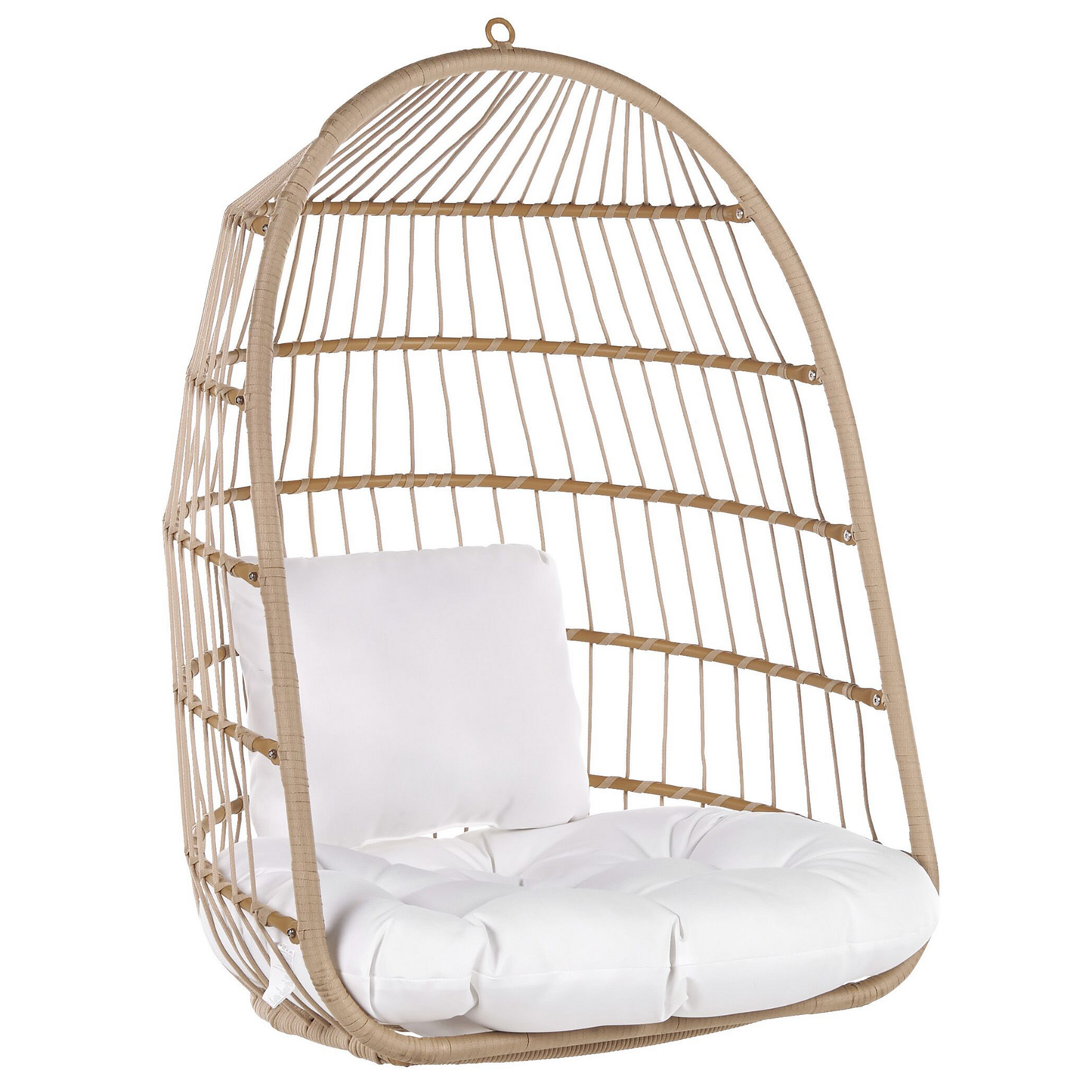 Hängesessel mit Gestell ALLERA Polyrattan Beige