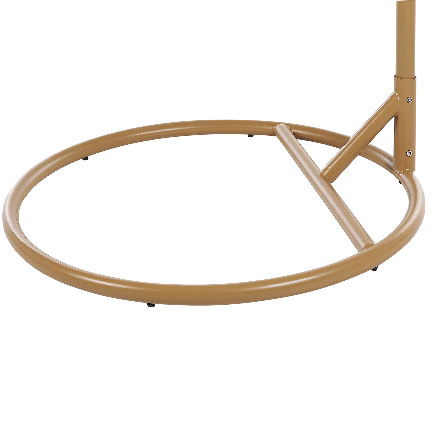 Hängesessel mit Gestell ALBA Polyrattan Naturfarben