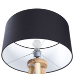 Stehlampe NITRA Holz Schwarz