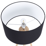 Stehlampe NITRA Holz Schwarz
