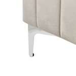 Bett mit Lattenrost Samtstoff LUNAN 180 x 200 cm Taupe
