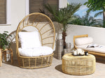 Garten Sessel LIDO Rattan Beige