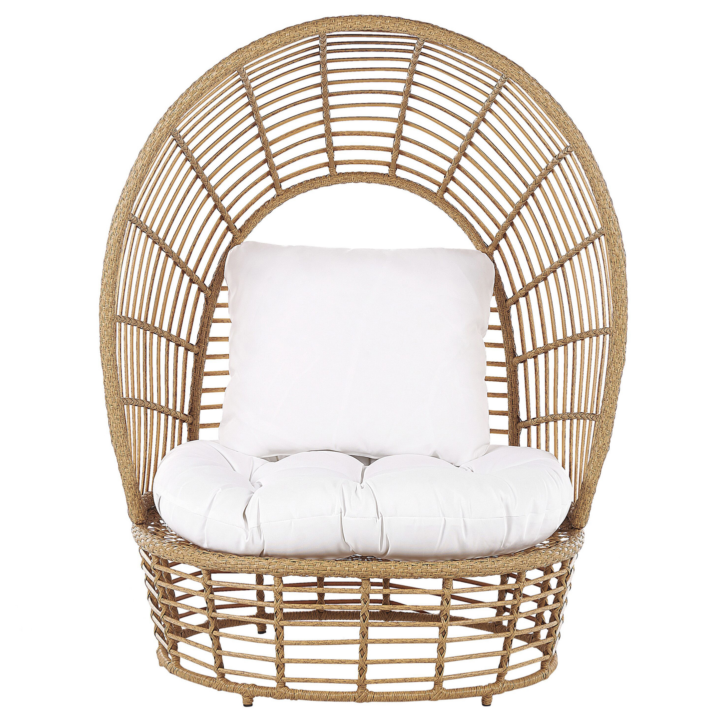 Garten Sessel LIDO Rattan Beige