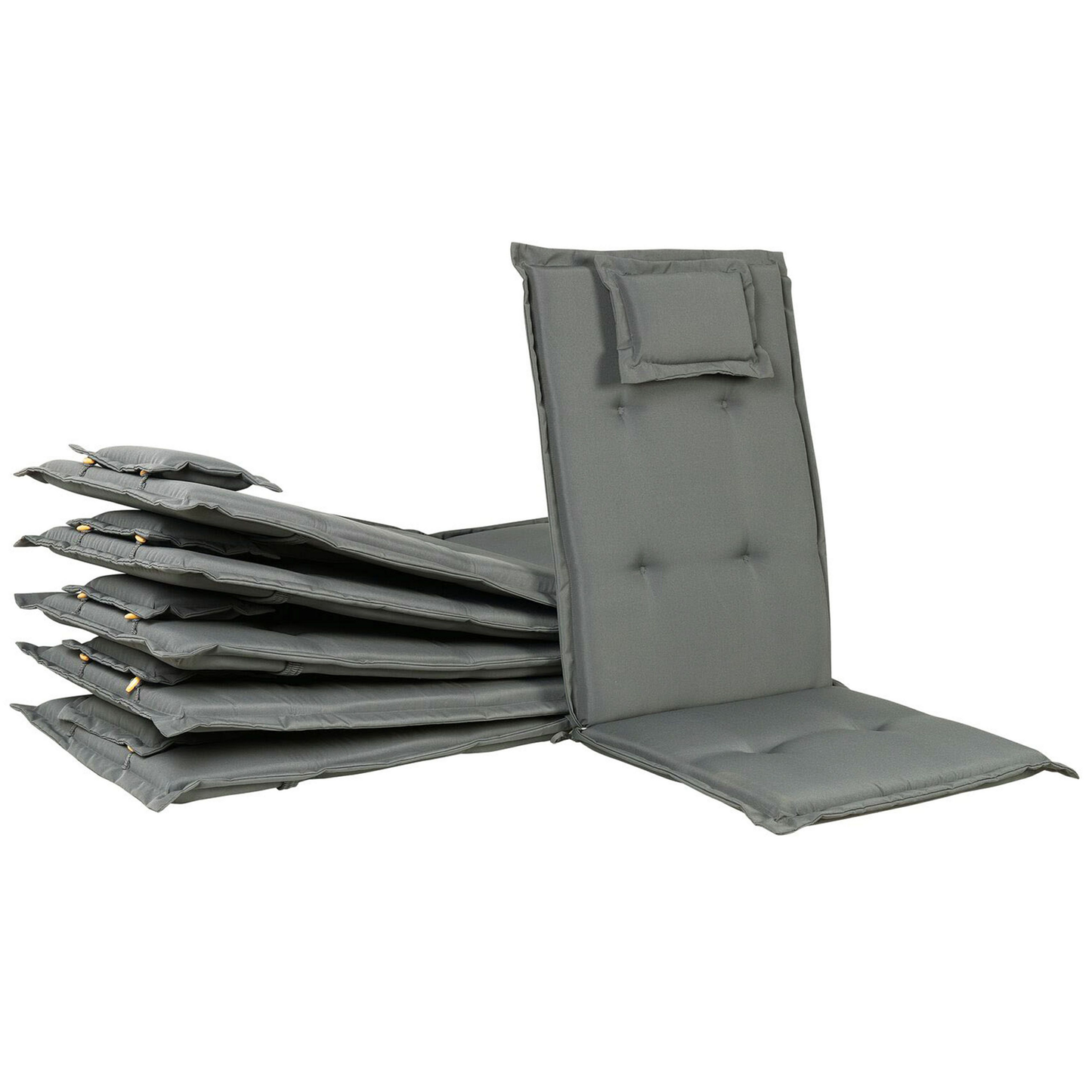 Sitzauflagen 6er Set TOSCANA 50 x 70 cm Grau