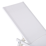 Gartenliege Aluminium Textilbespannung weiss PORTOFINO