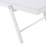 Gartenliege Aluminium Textilbespannung weiss PORTOFINO