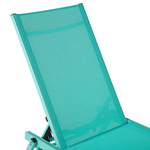 Gartenliege Aluminium Textilbespannung türkis PORTOFINO