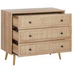 Kommode mit 3 Schubladen PONCA 79 cm Hellbraun