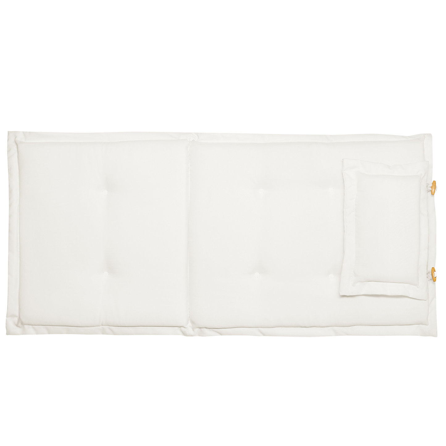 Set mit 2 Stühlen Holz Cremeweiss TOSCANA