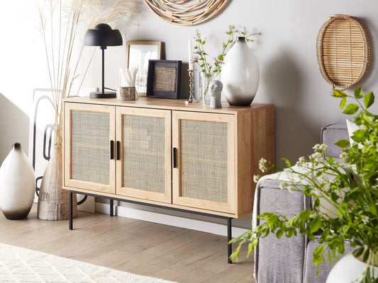 Schrank PASCO 76 cm Holzoptik Hellbraun