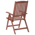 Bistro Set mit Kissen Holz Cremeweiss TOSCANA