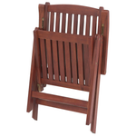 Bistro Set mit Kissen Holz Cremeweiss TOSCANA