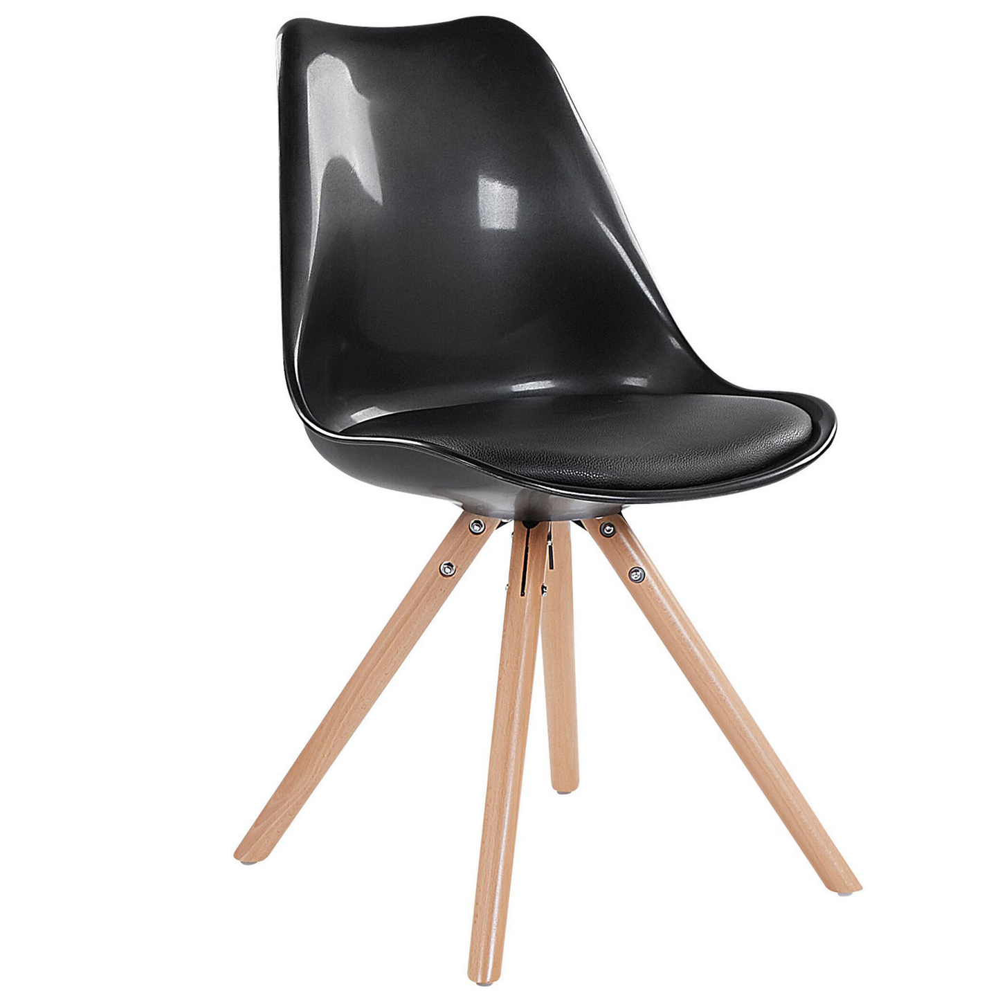 Esszimmerstuhl 2er Set DAKOTA Schwarz