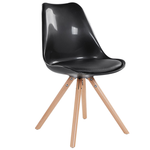 Esszimmerstuhl 2er Set DAKOTA Schwarz