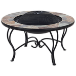Grill-Feuerstelle EREBUS Metall Schwarz