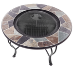 Grill-Feuerstelle EREBUS Metall Schwarz