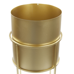 Blumentopf mit Beinen MILEA Metall 16 cm Gold