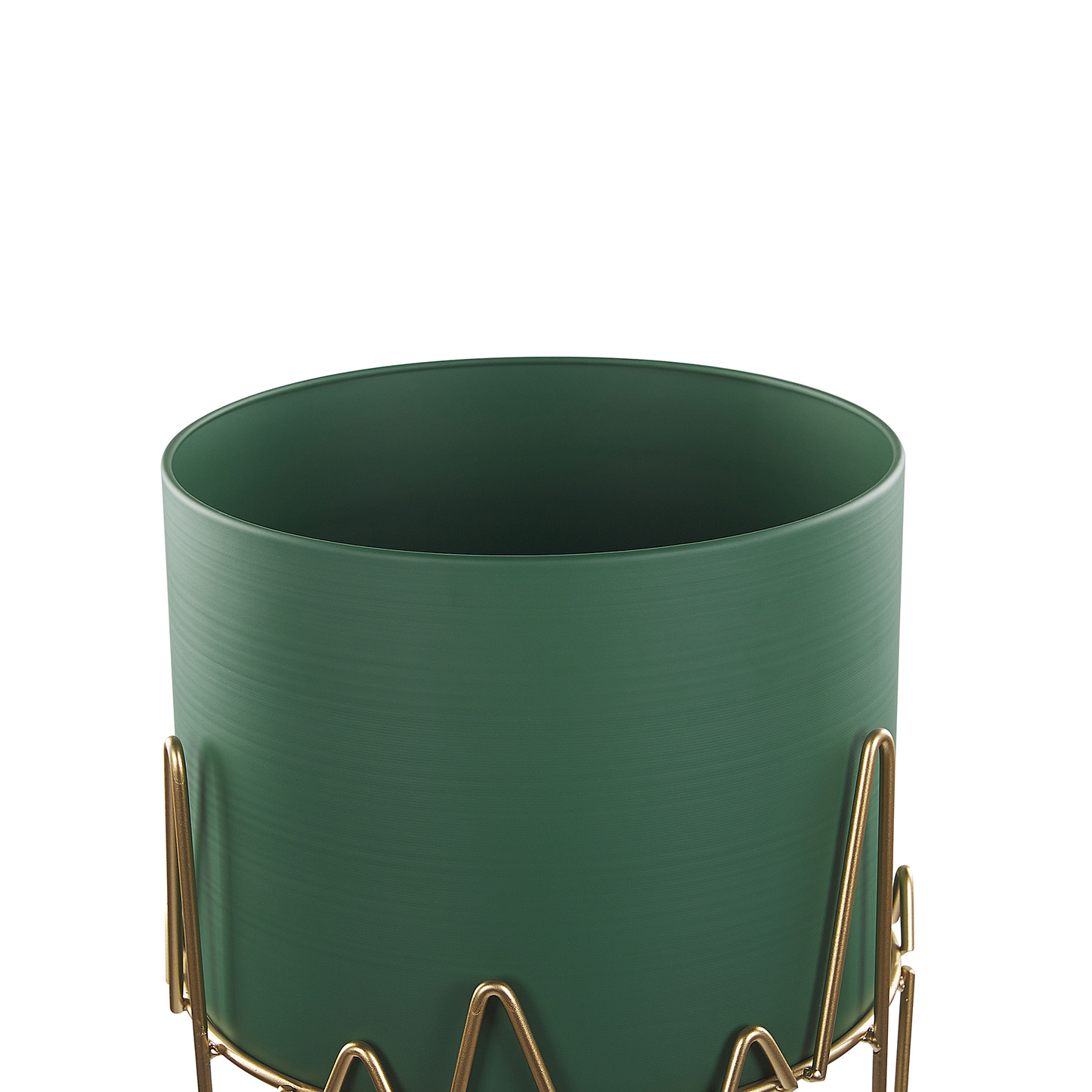 Blumentopf mit Beinen KALANDRA Metall 28 cm Dunkelgrün
