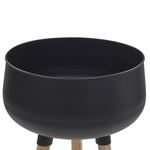 Blumentopf mit Beinen AGROS Metall 35 cm Schwarz