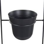 Blumenampel schwarz ⌀ 12 cm 2 Etagen AGIOS