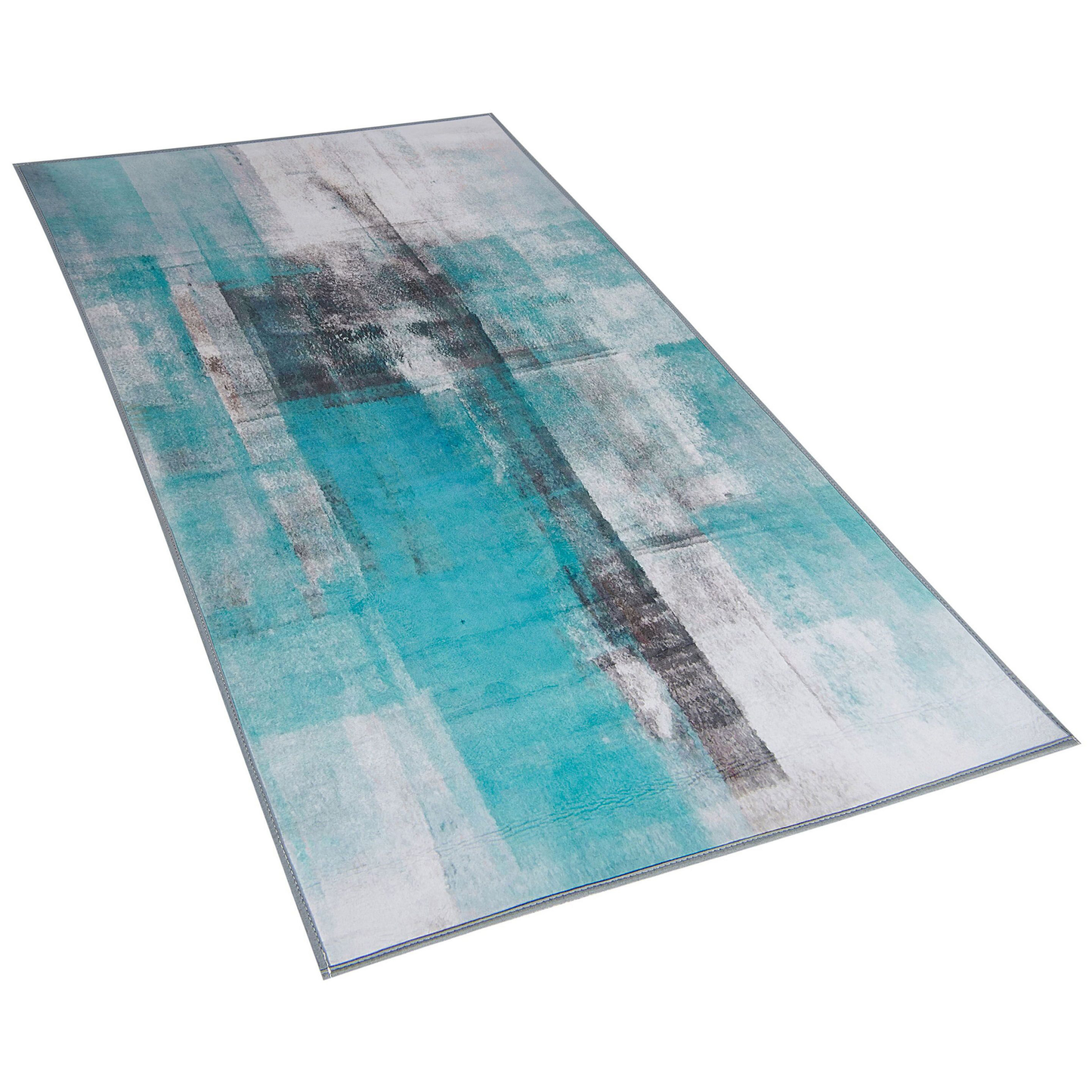 Teppich blau 80 x 150 cm Kurzflor TRABZON