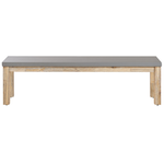 Gartenmöbel Set mit Bänken 6-Sitzer OSTUNI Beton Grau