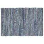 Teppich Baumwolle bunt 160 x 230 cm Kurzflor ALANYA