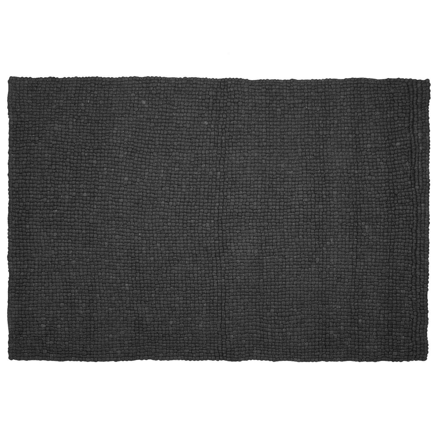 Filzkugelteppich dunkelgrau 160 x 230 cm AMDO