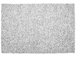 Filzkugelteppich hellgrau 160 x 230 cm AMDO