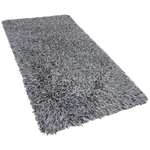 Teppich schwarz-weiss 80 x 150 cm Shaggy CIDE