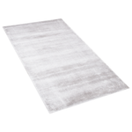 Teppich Viskose hellgrau 80 x 150 cm Kurzflor GESI II
