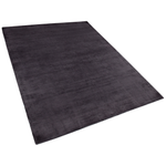 Teppich Viskose dunkelgrau 160 x 230 cm Kurzflor GESI II