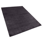 Teppich Viskose dunkelgrau 140 x 200 cm Kurzflor GESI II