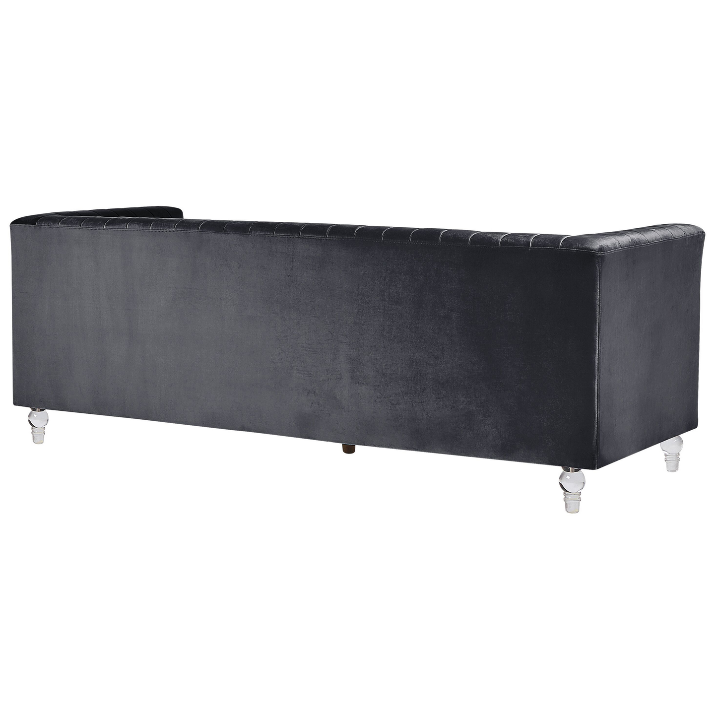 3-Sitzer Sofa Samtstoff schwarz ARVIKA